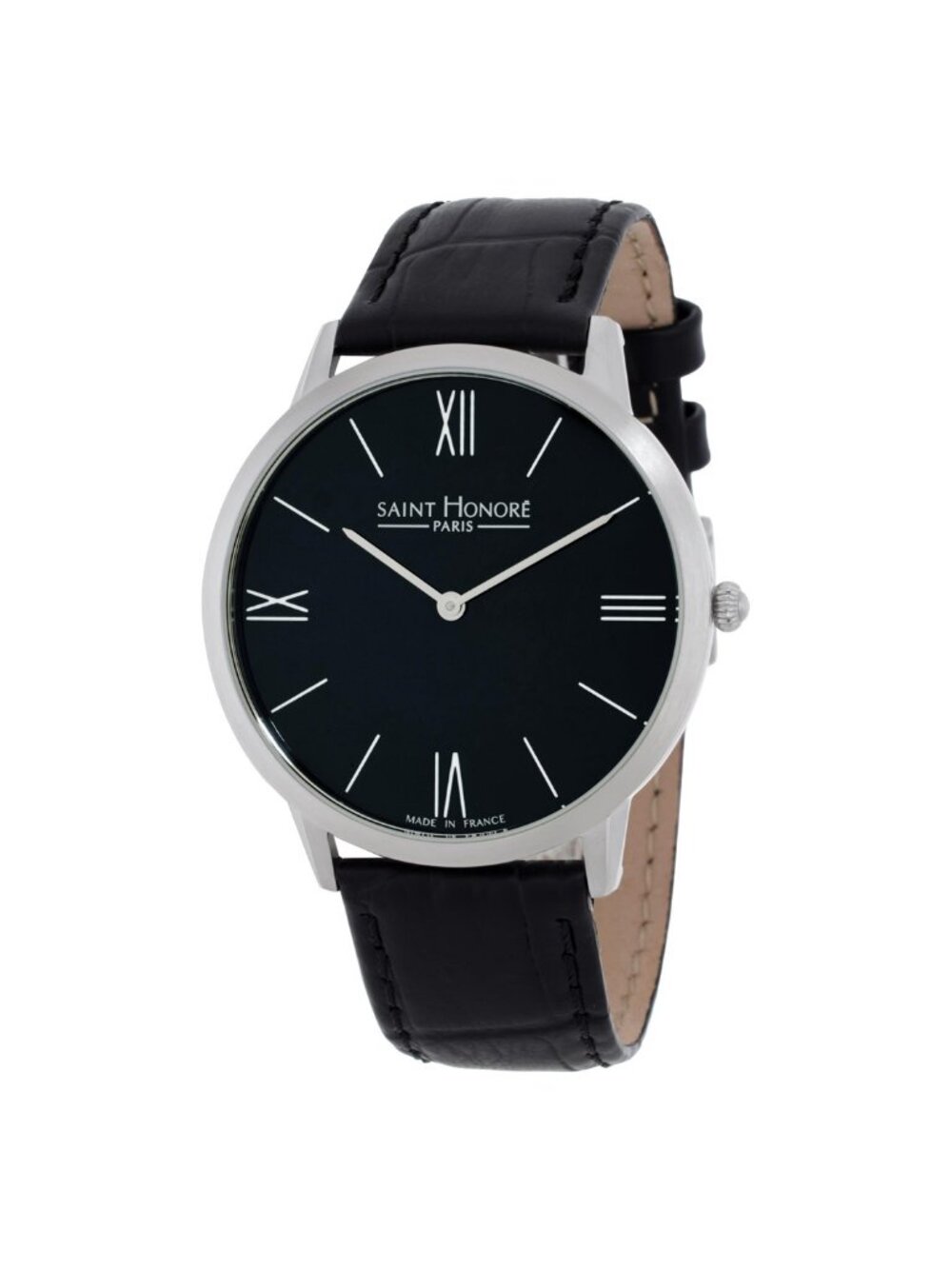 NWT Saint Honore Paris Wagram Quartz Black Dial Men's Watch
